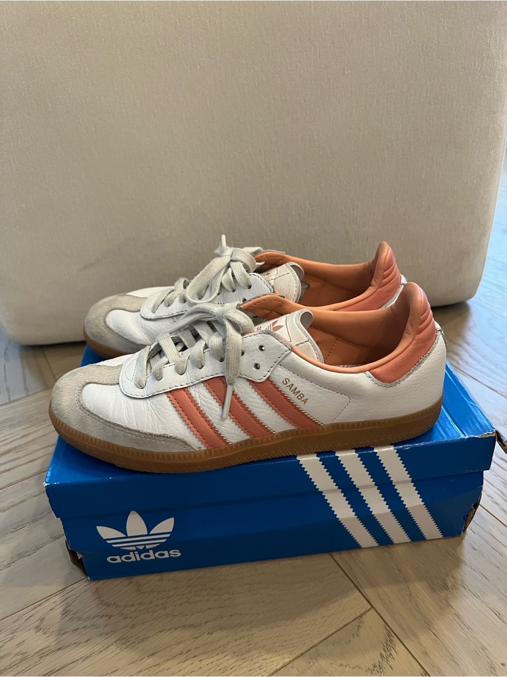 adidas Samba OG Cloud White / Wonder Clay / Crystal White - Picture 3 of 6